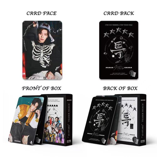 Exclusive 5-STAR Lee Min-ho Star Merchandise Collectible Mini Cards for Stray Kids' Album with 55 Cards
