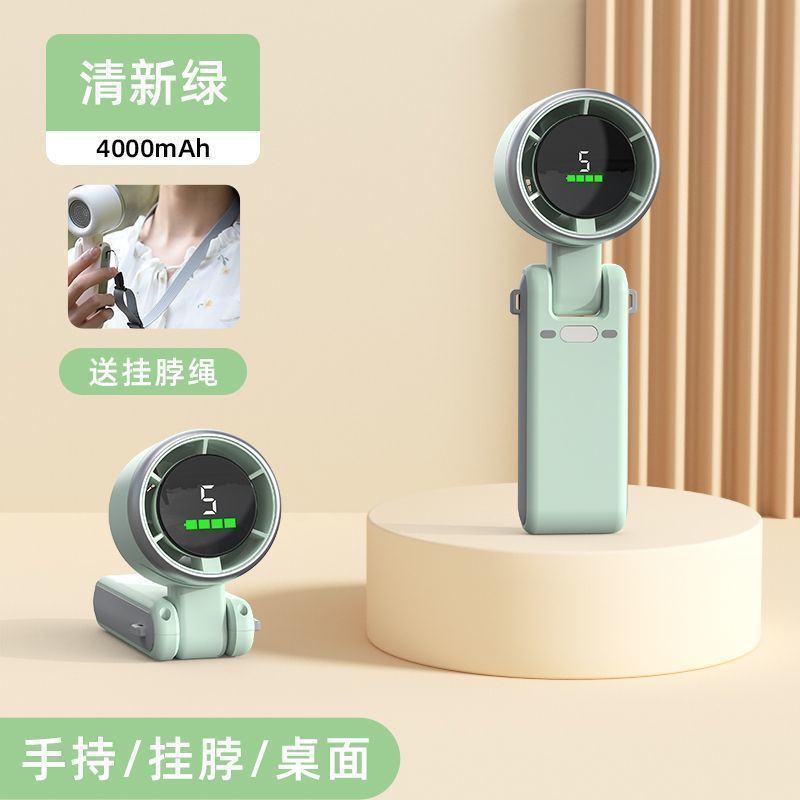 2025 nueva velocidad pequeña cañón de viento fuerte viento de mano pequeño ventilador turbina sin paletas mini portátil