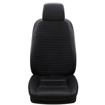 Seat cushion, seat cover — backrest, single-piece all-season seat cushion - black-backrest-set-of-2-pieces