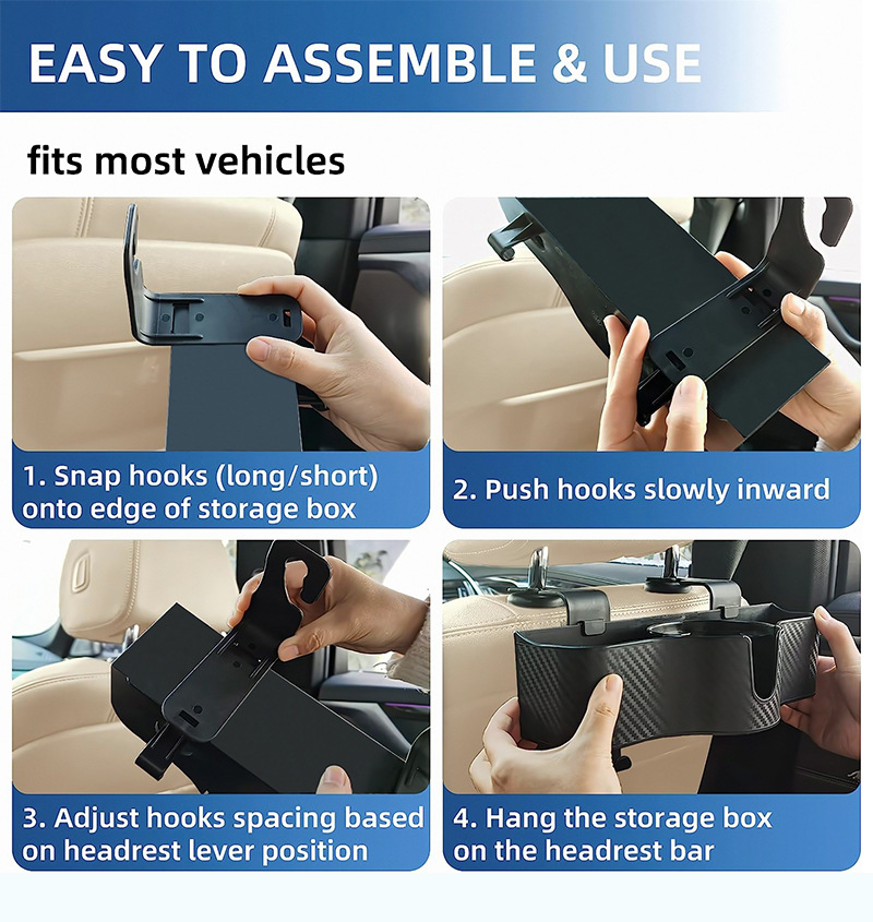 Car seat backrest storage box rear storage box interior supplies complete pendant cup holder car storage box