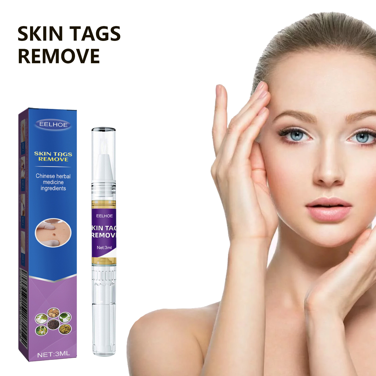 Eelhoe Surface Care Pen, Gentle Cleansing for Hands, Feet, and Face, Moisturizing and Softening, Daily Comfortable Massage Pen
