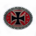 Black cross with red background 03667-1