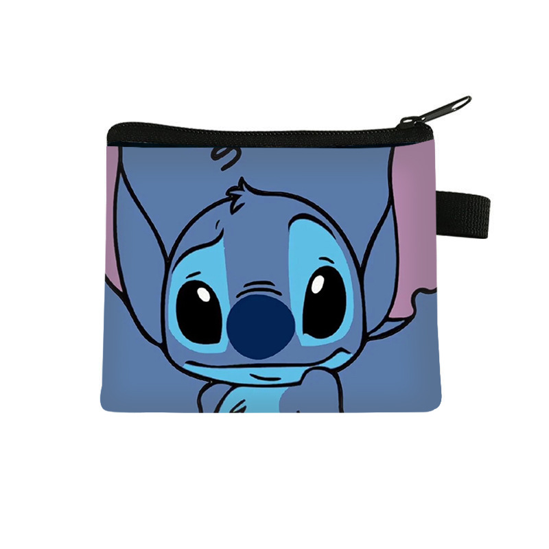 Monedero Infantil de Stitch, Popular en 2025, para Monedas, Llaves, Audífonos, Cartera de Poliéster con Dibujos Animados, Venta al Por Mayor