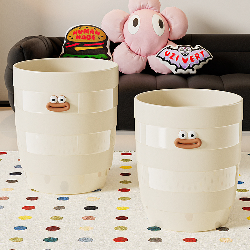 Living Room Trash Can Modern Simple Household Kitchen Bathroom Toilet Bedroom Dormitory Office Special 2024 New Style