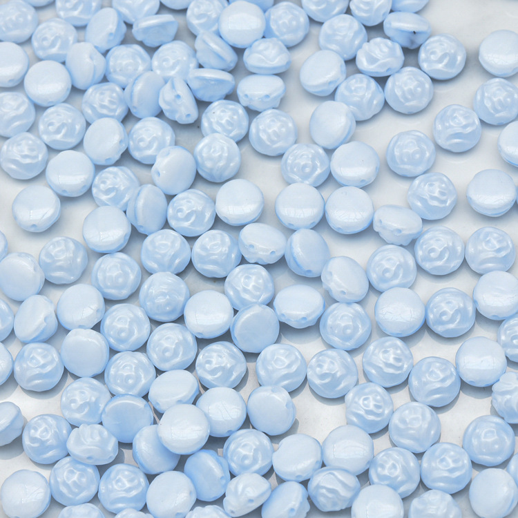 Nuevo checa perlas de vidrio preciosa Bossa Rosa 29 colores 8mm,12mm perlas sueltas 100g paquete