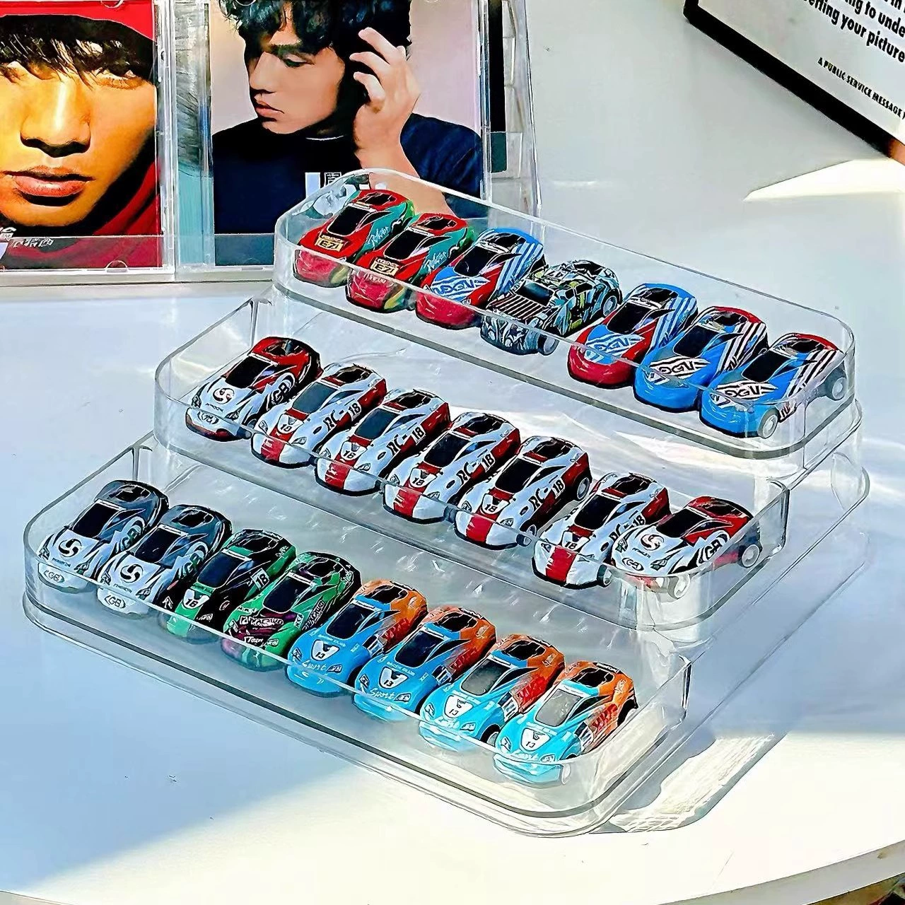 Аcrylic multilayer Hot Wheels, металлическая игрушечная машина, ящик для хранения, подставка, масштаб 1:64