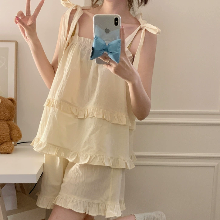 Cream cute pijama, set, 2023