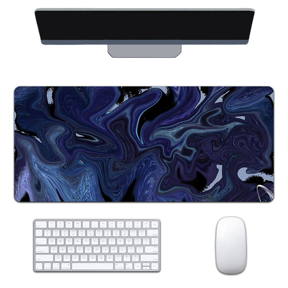 Mapa de calor transfronterizo extra-grande juego engrosado Oficina abstracto viento fluido colorido expansión corrugado mouse pad patrón personalizable