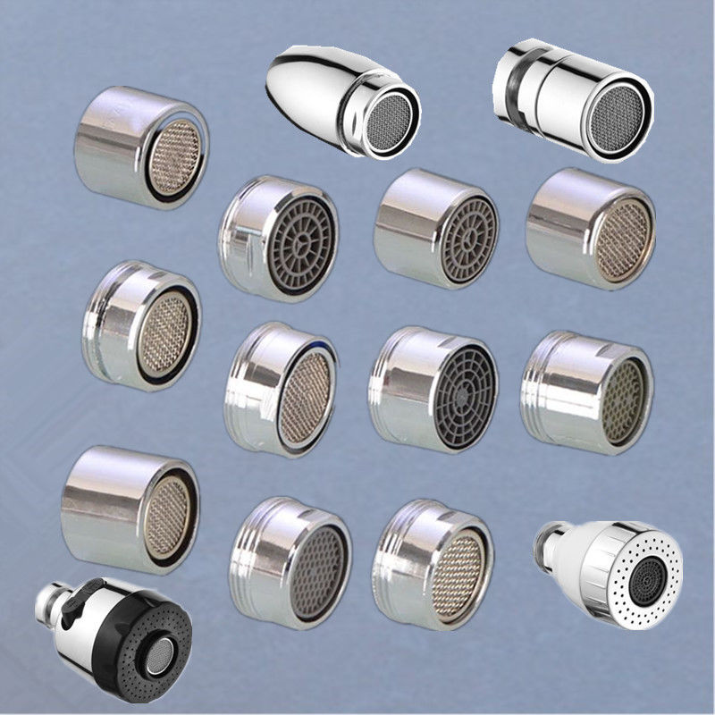 Accesorios de boquilla de agua de cobre grifo boquilla de filtro de burbuja boquilla de filtro de codo boquilla de salida neta boquilla de filtro de burbuja