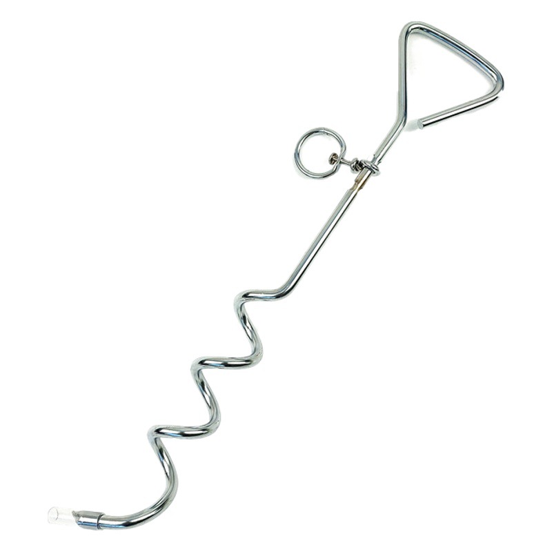 Al aire libre suministros para mascotas cuerda de perro espiral de acero inoxidable pila de perro pila fija pila de tierra cuerda de alambre de acero apoyo clavo de tierra