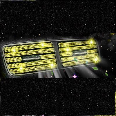 Car hanging, air outlet decorative strip with - lemon-yellow