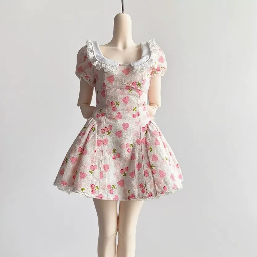 2025年春夏小裙子bjd6分4分换装连衣裙套装娃衣正常体胖胖体定制