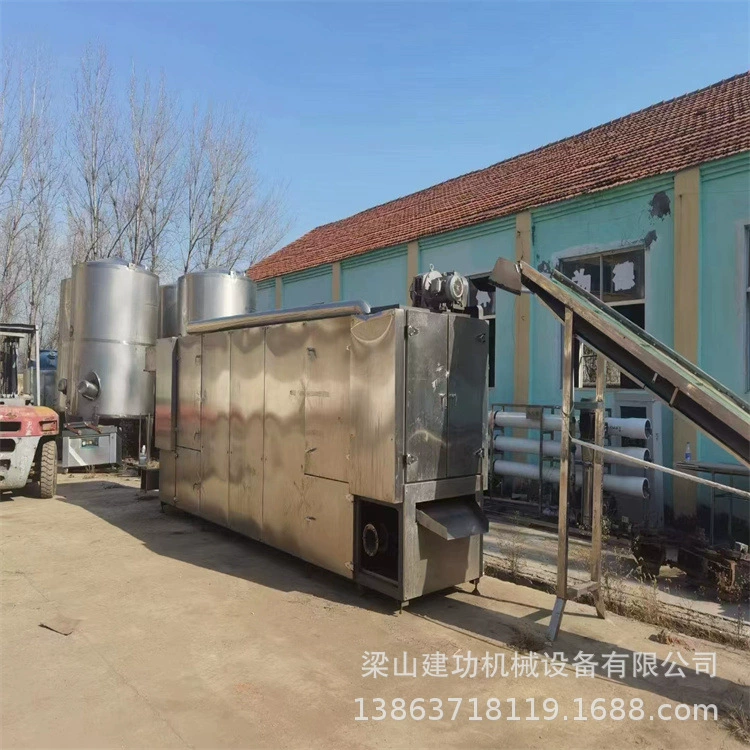 Б/у 7.5m Сетчатая ленточная сушилка из нержавеющей стали, сушилка для материалов, многослойная непрерывная сушилка для пищевых продуктов