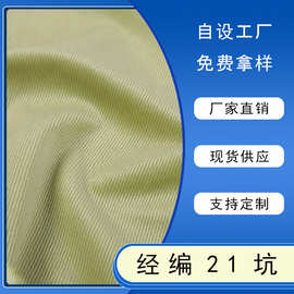 现货3D经编21坑灯芯绒面料21坑细条绒布沙发抱枕服装丽丝绒布料