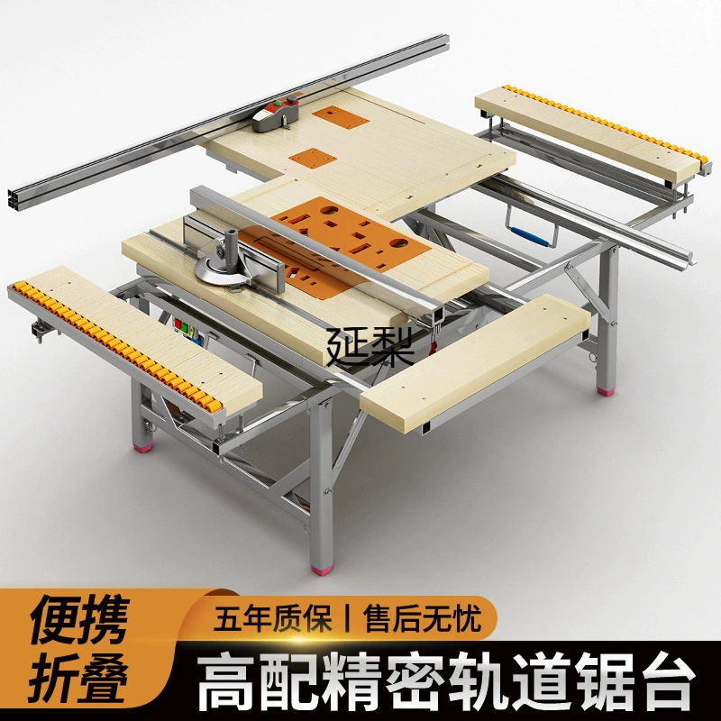 Yanli деревообрабатывающий верстак, многофункциональная пила с раздвижным столом, портативная настольная пила, небольшой подъемный верстак, складная пила Yanli