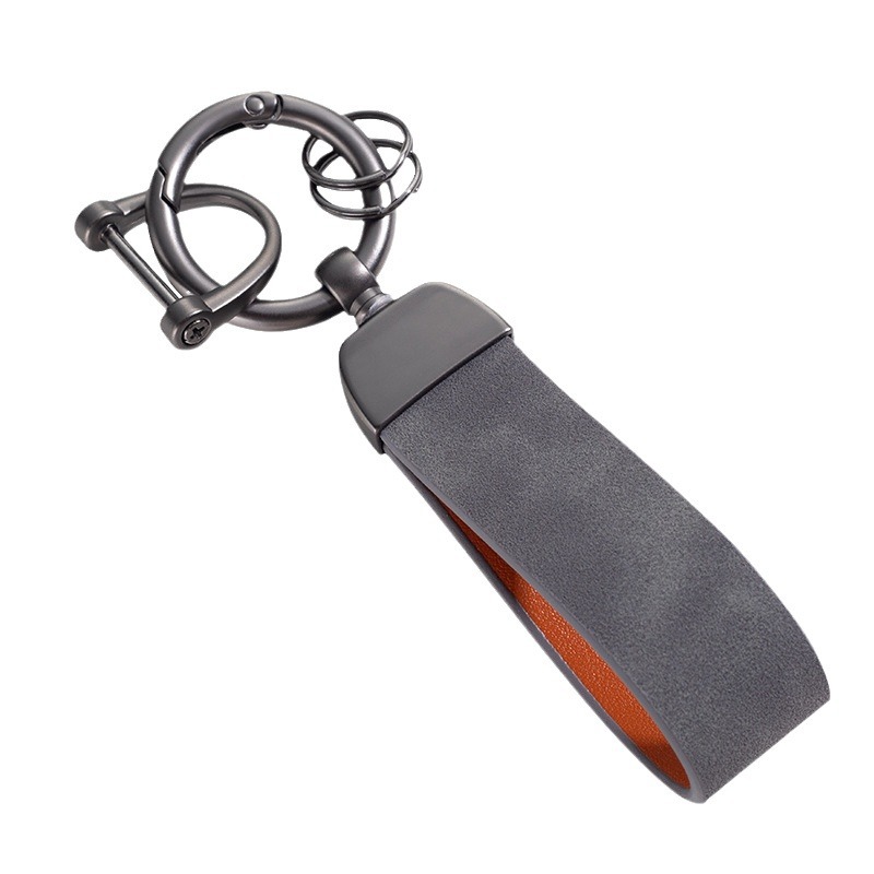Hardware gamuza llavero anti-gota creativo llavero colgante coche llavero unisex coche colgante