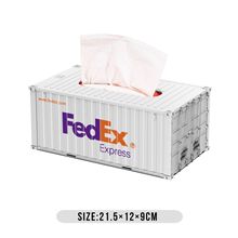 简约仿真塑料集装箱模型抽纸盒收纳盒笔筒货柜多功能礼品加印logo