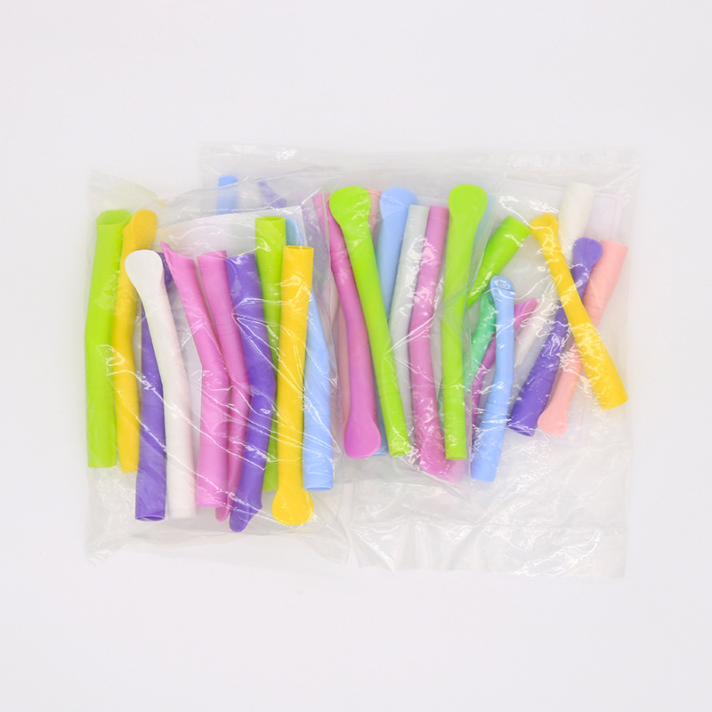 Tubo de aspiración dental, tubo de aspiración de boca de pato azul, tubo de aspiración de boca plana, tubo de aspiración de boca para adultos, 10 piezas