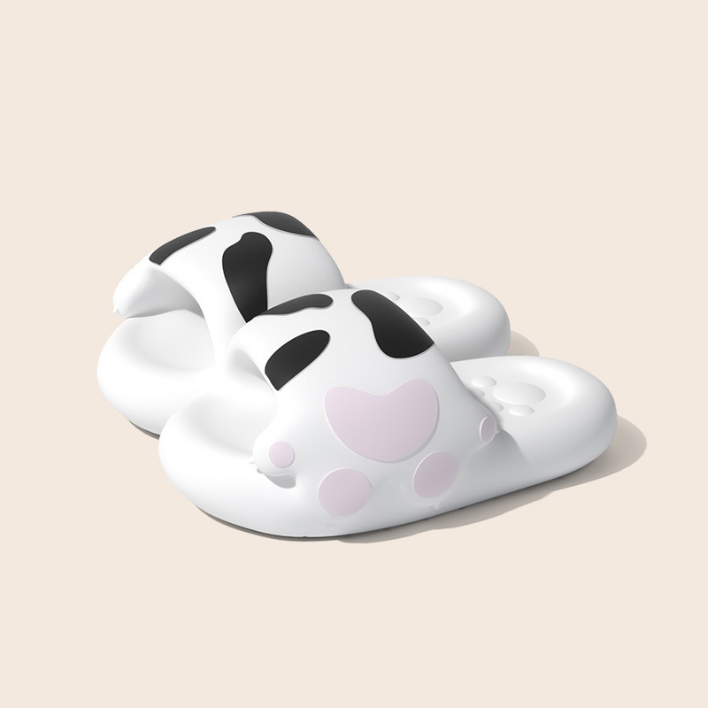 Cartoon Cute Cat Paw Women's Summer Home Non-Slip Bathing Couple Slippers Parent-Child Slippers Outdoor Wear_vogvips.com