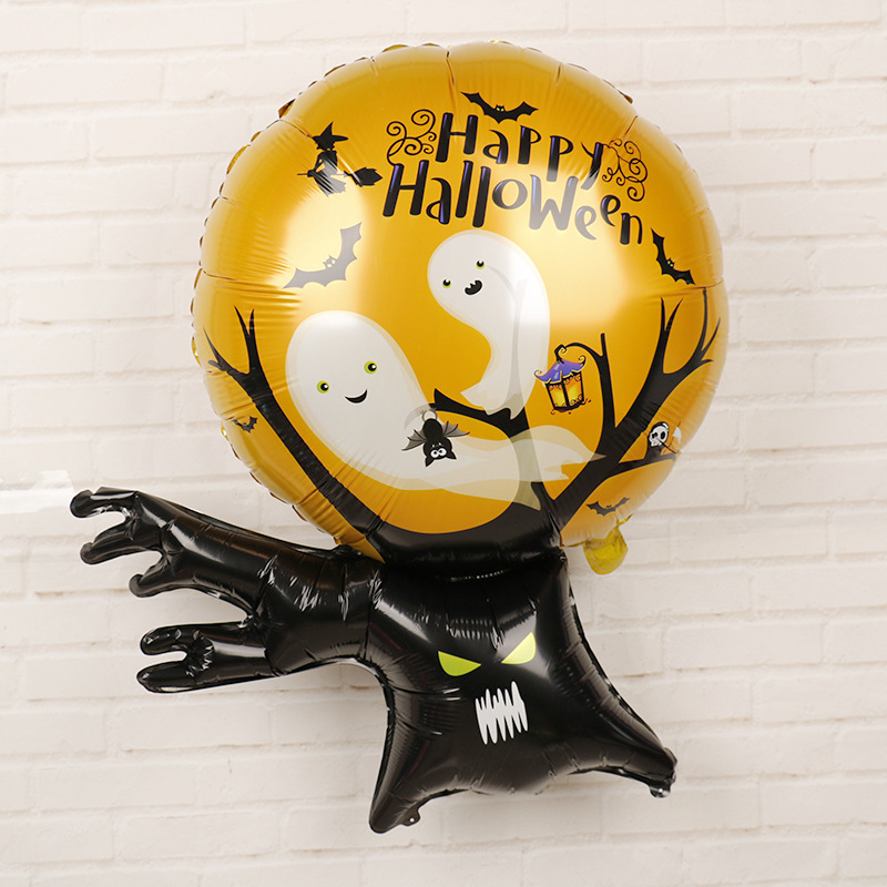 Halloween Pumpkin Skull Aluminum Film Party Balloon display picture 2