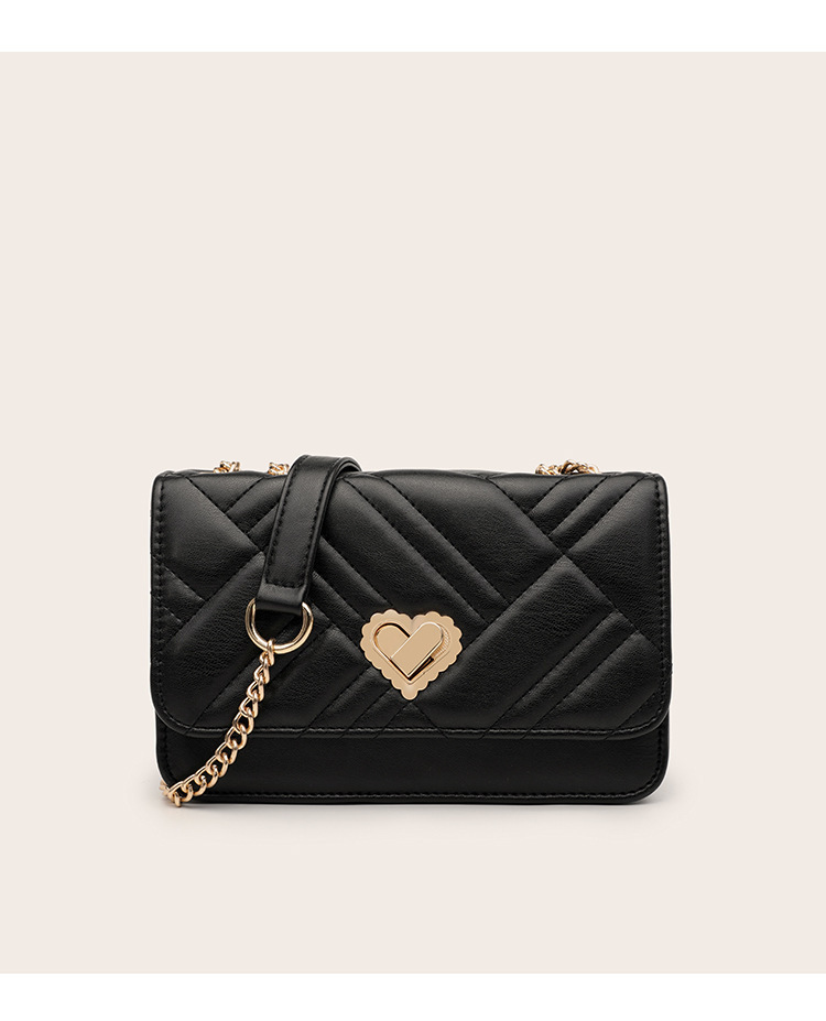 Borsa a tracolla donna versatile con ricamo e catena alla moda_voghion.com