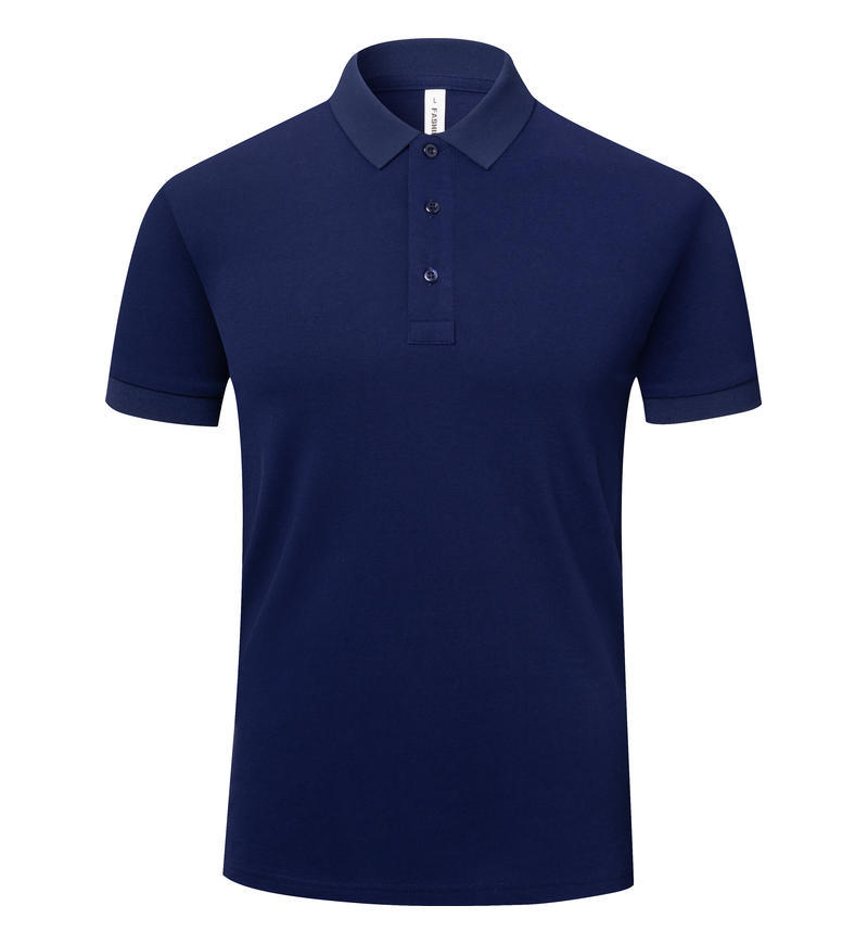 Polo de manga corta de algodón Pima de alta gama con solapa de negocios, polo de algodón para hombre, ropa de trabajo personalizada.