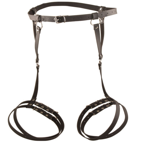 European and American Cross-border Jewelry Queen Leather Belt Amazon Adult Erotic Black Leather Restraint Performance Waist Belt