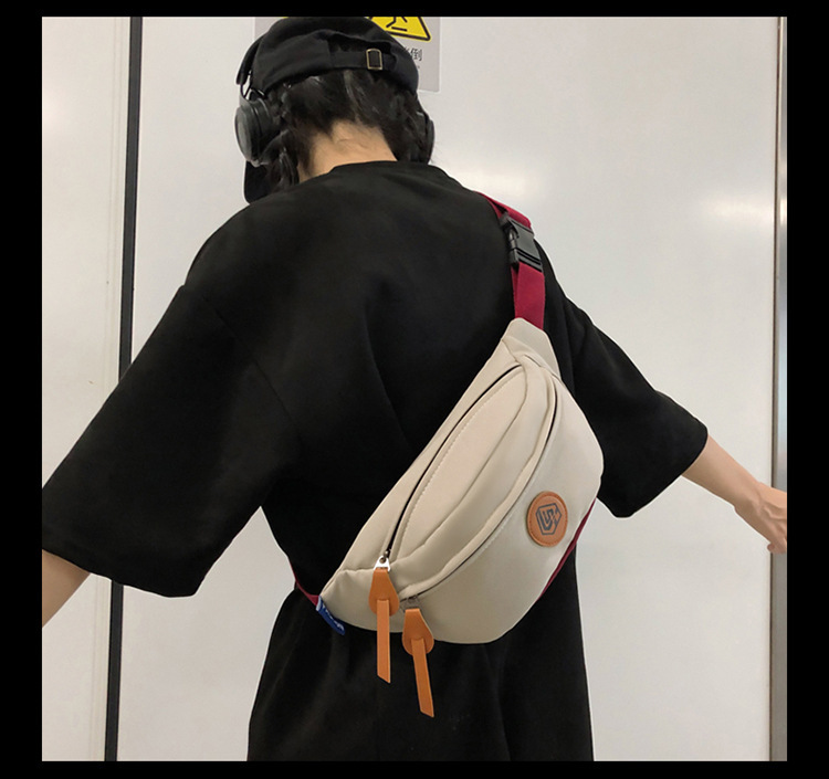 Simple and sporty trendy brand chest bags for both men and women, student waist bags, large-capacity niche single-shoulder bags, crossbody bags for women undefined