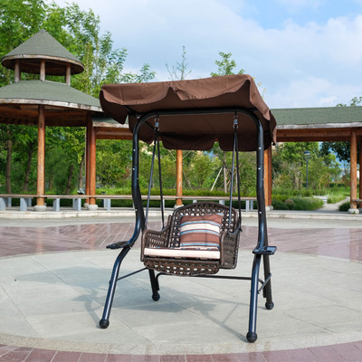 戶外秋千鳥巢吊籃室內陽台搖籃椅單人藤椅秋千庭院鐵藝吊床家具