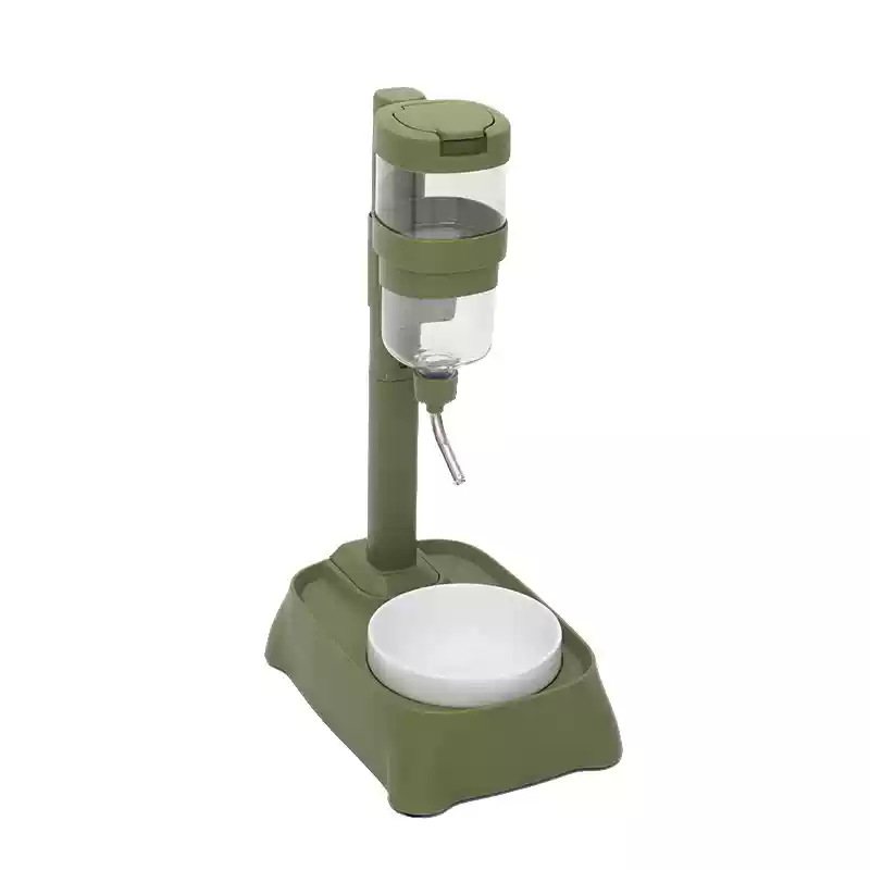 Tipo de cerámica de altura ajustable tipo barra de beber de agua (verde