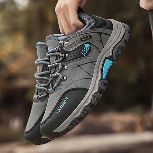 Autumn New Plus Size Men's Sports Anti-Slip Workwear Boots Hiking Shoes for Construction site Work Durable Men's Shoes