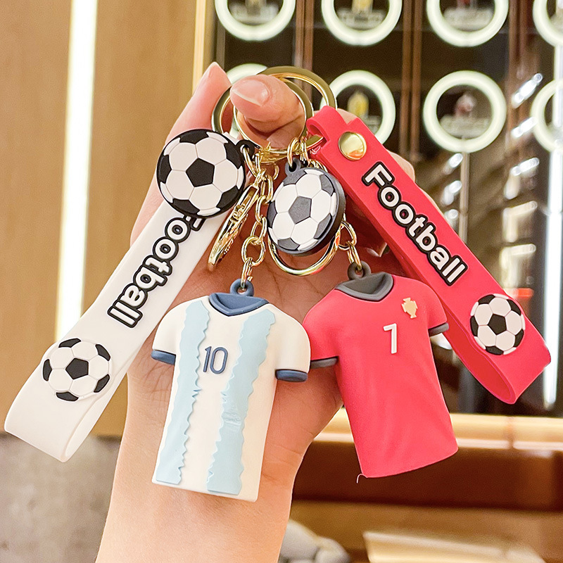 New Football Star jersey key chain jewelry pendant exquisite bag pendant car key chain gift wholesale