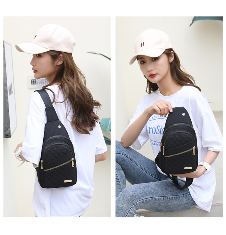 Women's Fashion Plaid Oxford Cloth Waist Bags display picture 2