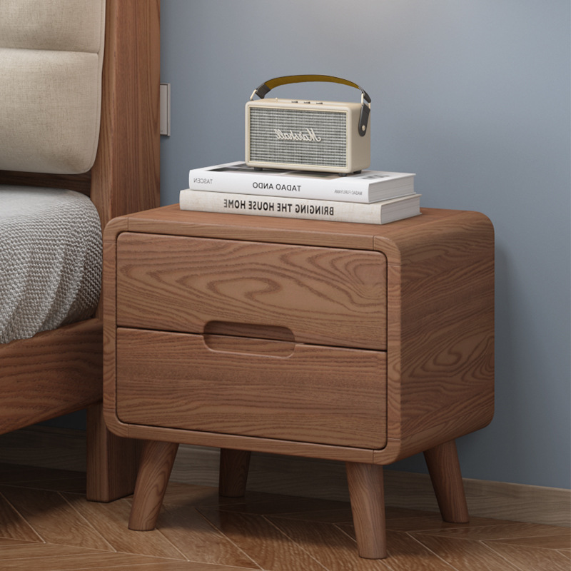 Nórdico cera blanca nube cama japonés dormitorio principal 1,8 m cama doble simple moderno viento silencioso suave cama de madera maciza