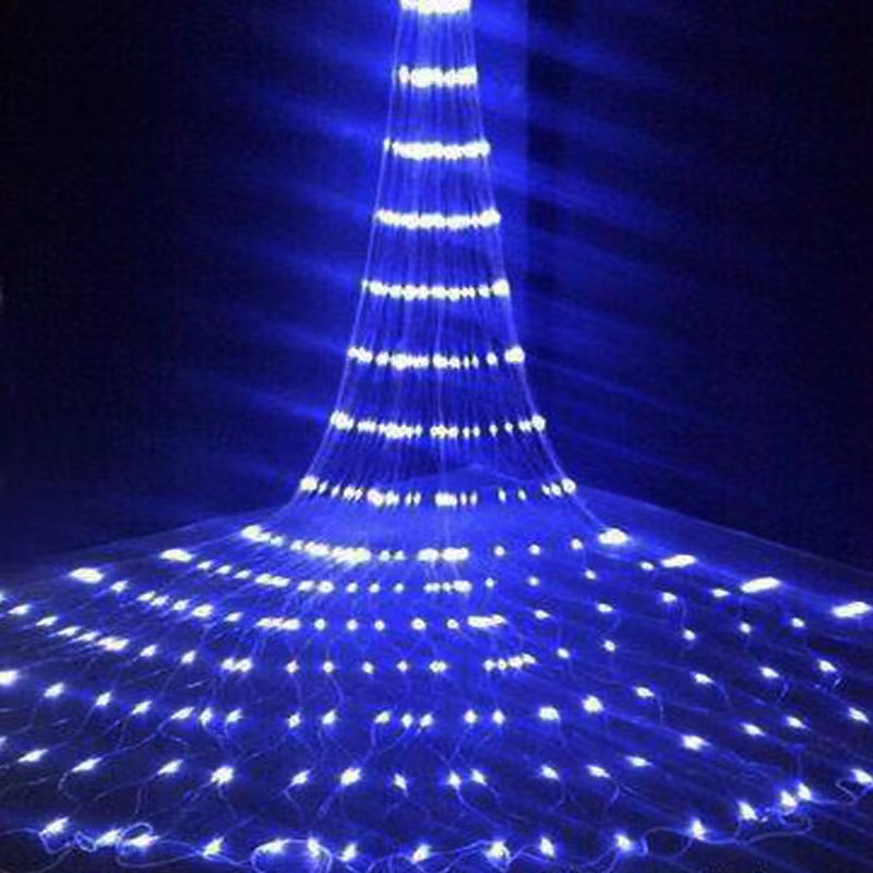现货瀑布灯流滴水灯圣诞造型窗帘彩灯户外亮化防水灯串装饰灯流水