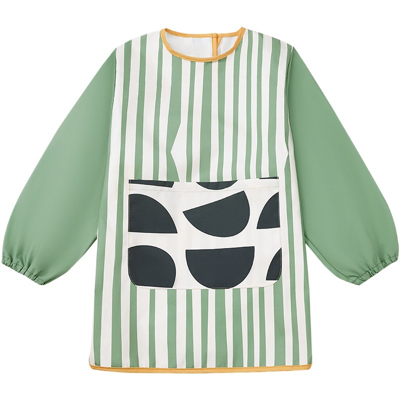 KK árbol de pintura para niños mono de jardín de infantes delantal bebé comiendo babero impermeable anti-sucio anti-desgaste para estudiantes de arte