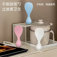 家庭用の新しいスタイルのお手入れが簡単、高温耐性、厚みのあるキッチン縦型しゃもじシリコンタンブラーアンチスティックしゃもじ