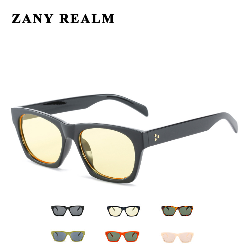 Nuevo Selin diseñador cuadrado Comercio exterior gafas de sol hombres y mujeres retro UV400 transfronterizo gafas de sol fabricante