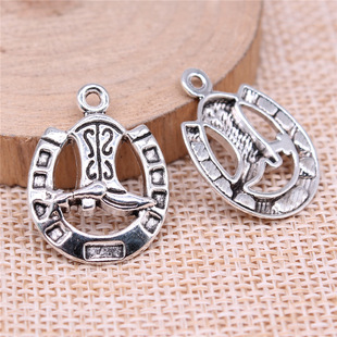 ��ɫ ѥ���RЬ���� DIY�\�Ͻ������� 25x19mm ���ؼs1.8g