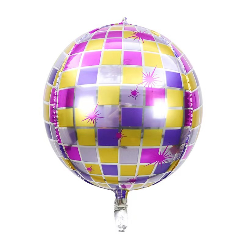 4D discoteca espejo láser de color serie retro fiesta escenario de diseño fondo bola de aluminio al por mayor