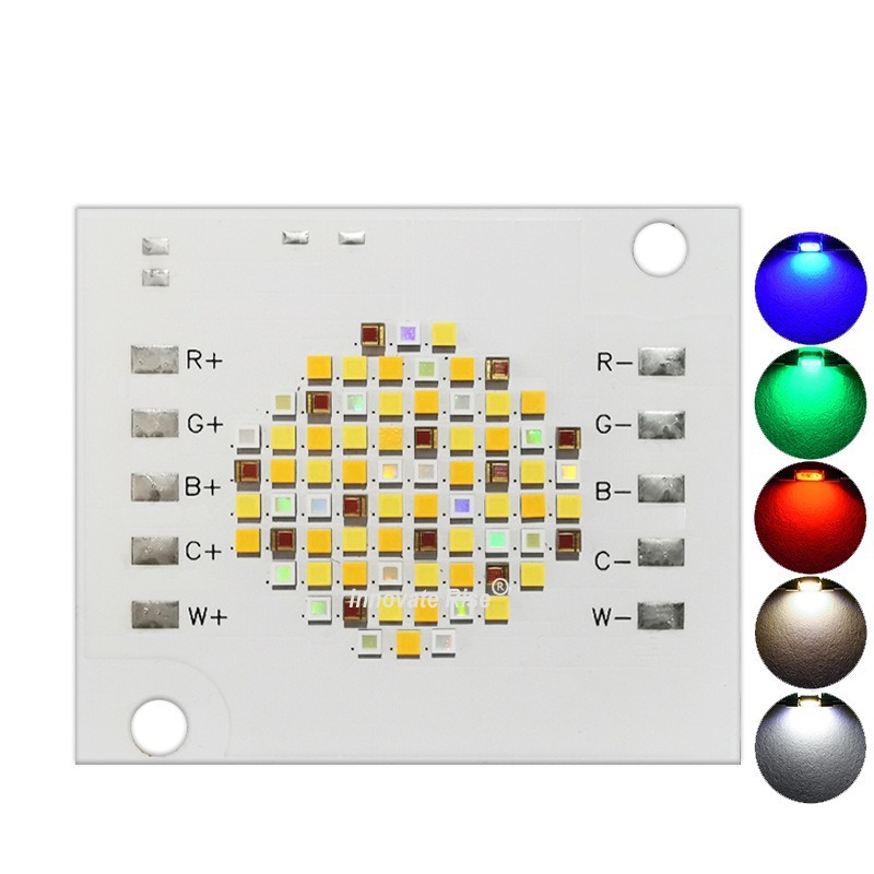 5色200W撮影ランプビーズRGBWY200W高出力5色コブビデオライトrgbcw5in1 LED光源|undefined