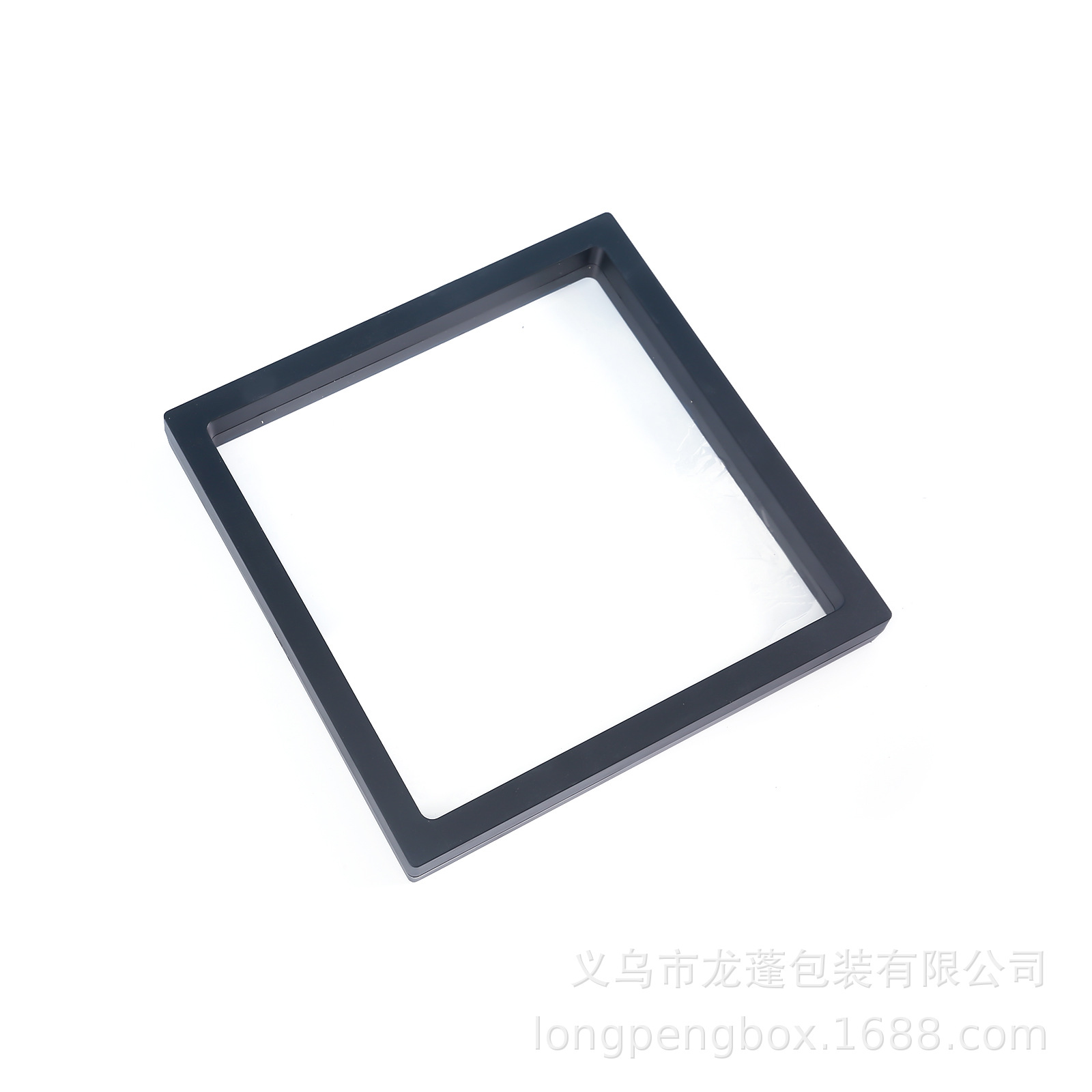 Promoción transparente a prueba de polvo película PE caja de suspensión anillo de joyería caja de exhibición collar de joyería caja de embalaje caja de almacenamiento de joyería