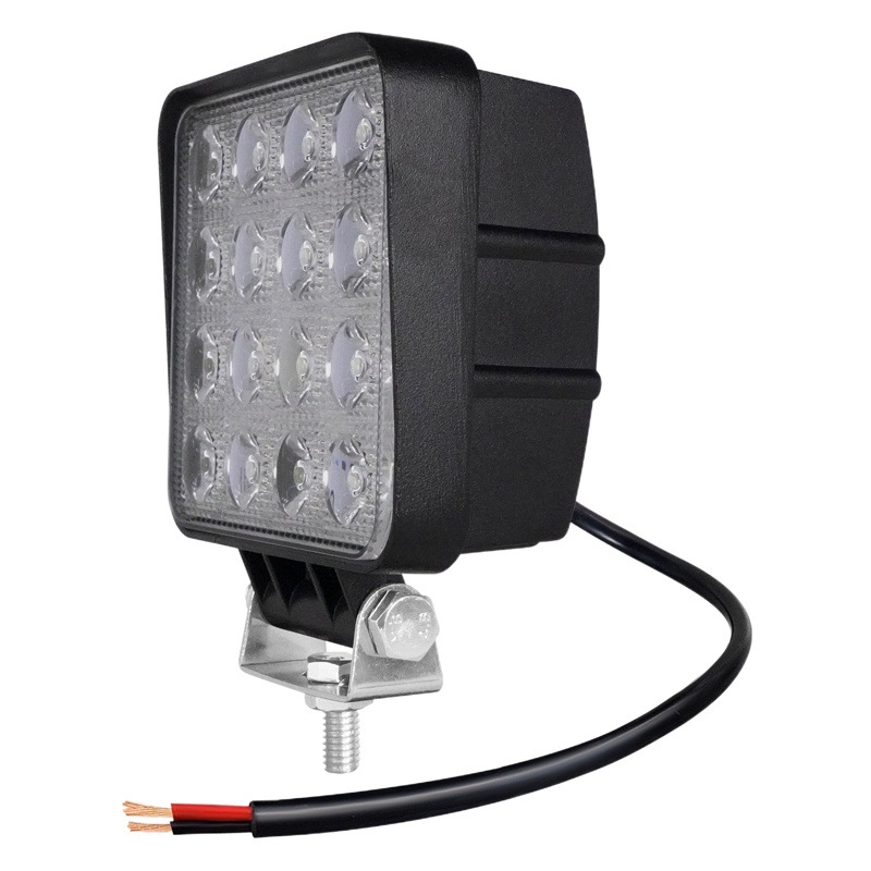 Luz de trabajo LED cuadrada de 4 pulgadas y 48W, luz para coche, luz para vehículo todoterreno, faro delantero para coche, luz LED de 48W, luz potente