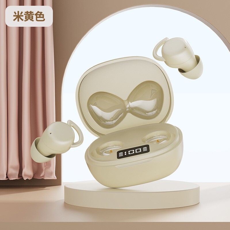 X55ステルス睡眠イヤホン骨伝導ミニ超小型ノイズ低減デジタル長航続マカロンbluetoothイヤホン|undefined