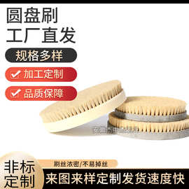 厂家直发剑麻圆盘刷防静电清洁除尘圆盘刷设备抛光打磨猪鬃圆盘刷