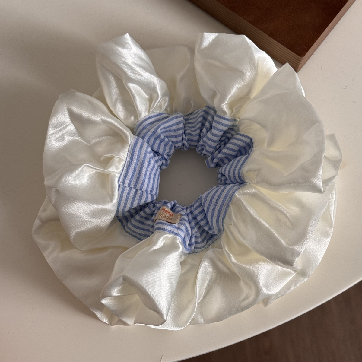 X1-116 블루 스트라이프 스커트 머리끈