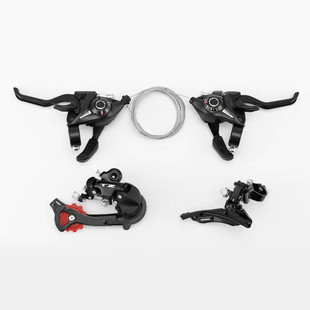 Mountain bike aluminum alloy integrated bicycle conjoined 21-speed governor digital gear dial riding equipment