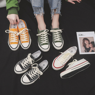 Dou Chuan spring new canvas shoes women's fashion men's and women's couples casual shoes youth board shoes women's shoes wholesale plus size