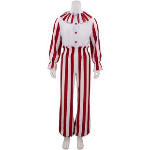 Clown Cosplay Performance Costume in the Wheat Field Halloween Clown Cos Costume Stage Performance Costume Horror Movie