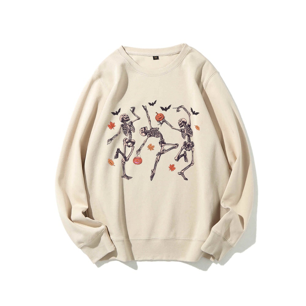 Comfort Colors Dancing Skeleton Casual Crewneck Sweatshirt